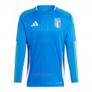 Italy Home Shirt Long Sleeve 2024-2025