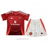 Manchester United Home Shirt Kids 2024-2025