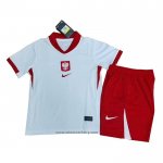 Poland Home Shirt Kids 2024