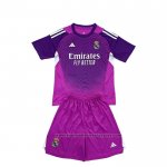 Real Madrid Goalkeeper Shirt Kids 2025-2026 Purple