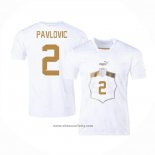 Serbia Player Pavlovic Away Shirt 2022