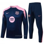 Sweatshirt Tracksuit Barcelona Kids 2025-2026 Blue Pink
