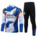 Sweatshirt Tracksuit Real Madrid Kids 2025-2026 Blue White
