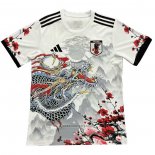 Thailand Japan Dragon Shirt 2024-2025 White Grey