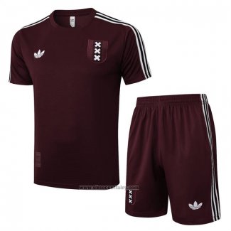 Tracksuit Ajax Short Sleeve 2025-2026 Red - Shorts