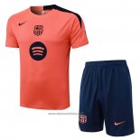Tracksuit Barcelona Short Sleeve 2025-2026 Orange - Shorts