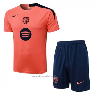 Tracksuit Barcelona Short Sleeve 2025-2026 Orange - Shorts