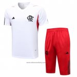 Tracksuit Flamengo Short Sleeve 2023-2024 White - Shorts