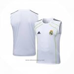 Training Shirt Real Madrid Without Sleeves 2025-2026 White Green