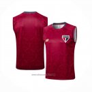 Training Shirt Sao Paulo Without Sleeves 2025-2026 Red