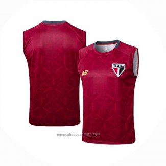 Training Shirt Sao Paulo Without Sleeves 2025-2026 Red