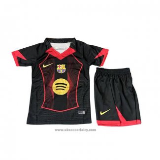 Barcelona Special Shirt Kids 2025-2026 Black Red