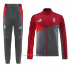 Jacket Tracksuit AC Milan 2024-2025 Red Grey