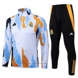 Jacket Tracksuit Real Madrid 2024-2025 White and Yellow