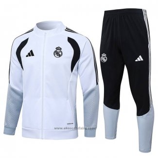 Jacket Tracksuit Real Madrid Kids 2026-2027 White