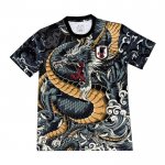 Japan Dragon Shirt 2024-2025 Black
