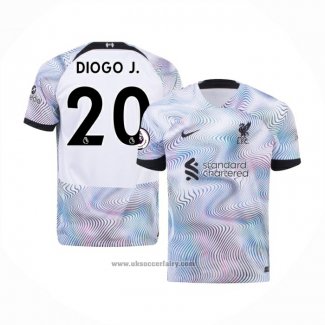 Liverpool Player Diogo J. Away Shirt 2022-2023
