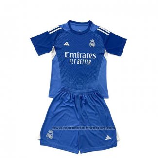 Real Madrid Goalkeeper Shirt Kids 2025-2026 Blue