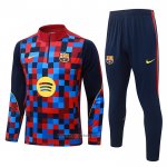 Sweatshirt Tracksuit Barcelona Kids 2026-2027 Blue Red