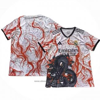 Thailand Real Madrid Dragon Shirt 2025-2026 White