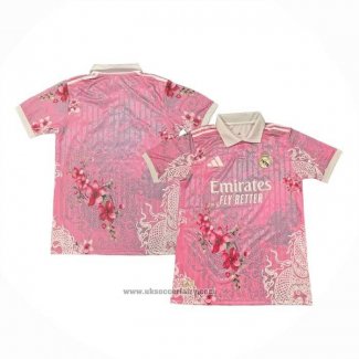 Thailand Real Madrid Dragon Shirt 2025-2026 Pink Red