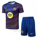 Tracksuit Barcelona Short Sleeve 2025-2026 Blue Yellow - Shorts