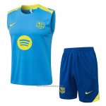 Tracksuit Barcelona Without Sleeves 2025-2026 Blue