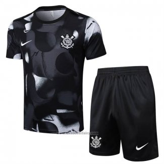Tracksuit Corinthians Short Sleeve 2025-2026 Black - Shorts
