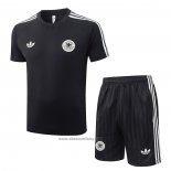 Tracksuit Germany Short Sleeve 2026-2027 Black - Shorts