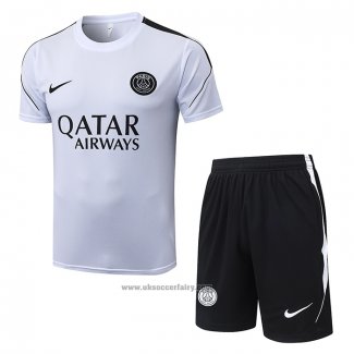 Tracksuit Paris Saint-Germain Short Sleeve 2026-2027 White - Shorts