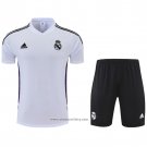 Tracksuit Real Madrid Short Sleeve 2022-2023 White and Purpura - Shorts