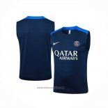 Training Shirt Paris Saint-Germain Without Sleeves 2025-2026 Blue