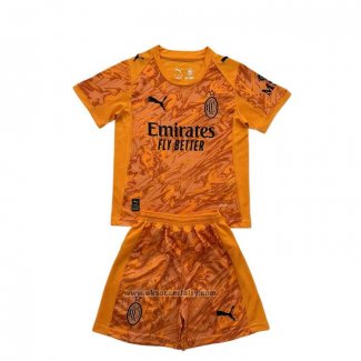 AC Milan Goalkeeper Shirt Kids 2025-2026 Orange