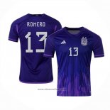Argentina Player Romero Away Shirt 2022