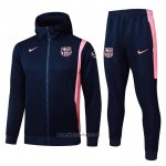 Hooded Tracksuit Barcelona Kids 2025-2026 Black Pink