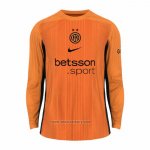 Inter Milan Goalkeeper Shirt Long Sleeve 2025-2026 Orange