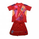 Italy Goalkeeper Shirt Kids 2024-2025 Red