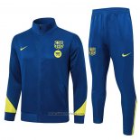 Jacket Tracksuit Barcelona Kids 2026-2027 Blue Yellow
