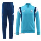 Jacket Tracksuit Olympique Marseille Kids 2023-2024 Blue