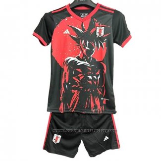 Japan Anime Shirt Kids 2025-2026 Black Red