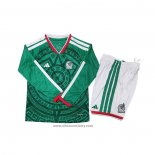 Mexico Home Shirt Long Sleeve Kids 2026