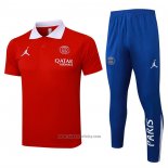 Polo Set del Paris Saint-Germain 2024-2025 Red