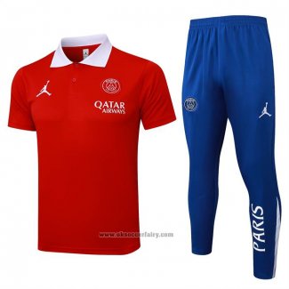Polo Set del Paris Saint-Germain 2024-2025 Red
