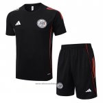 Tracksuit Ajax Short Sleeve 2025-2026 Black - Shorts