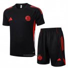 Tracksuit Bayern Munich Short Sleeve 2025-2026 Black - Shorts