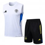 Tracksuit Manchester United Without Sleeves 2025-2026 White
