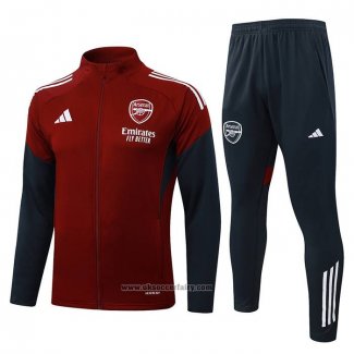 Jacket Tracksuit Arsenal Kids 2025-2026 Red Black