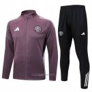 Jacket Tracksuit Manchester United Kids 2025-2026 Brown