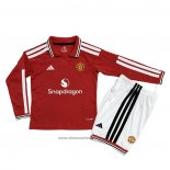 Manchester United Home Shirt Long Sleeve Kids 2026-2027
