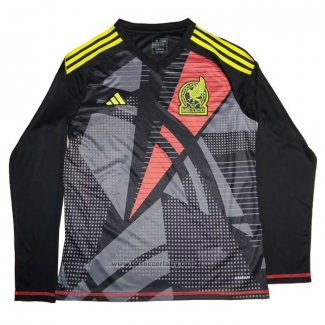 Mexico Goalkeeper Shirt Long Sleeve 2024 Black